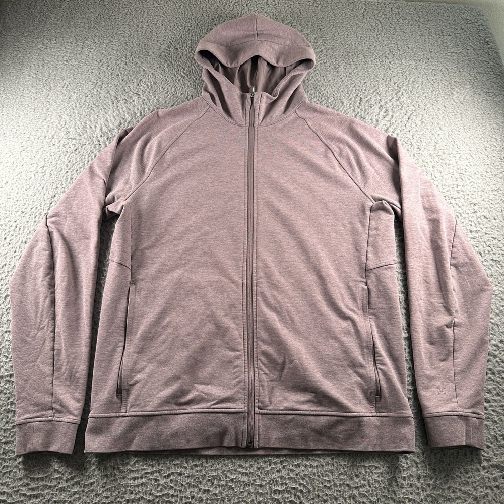 Lululemon City Sweat‎ Hoodie Mens XL Full Zip Jacket Purple Athletic Lightweight